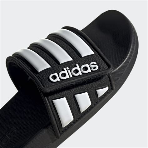 adidas adilette adjustable slides.